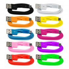 10 x 1m Micro USB 2.0 PVC Kabel Ladekabel Datenkabel in 10 bunten Farben