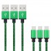 2m Premium Nylon USB-C Kabel Ladekabel Datenkabel Typ C USB 2.0