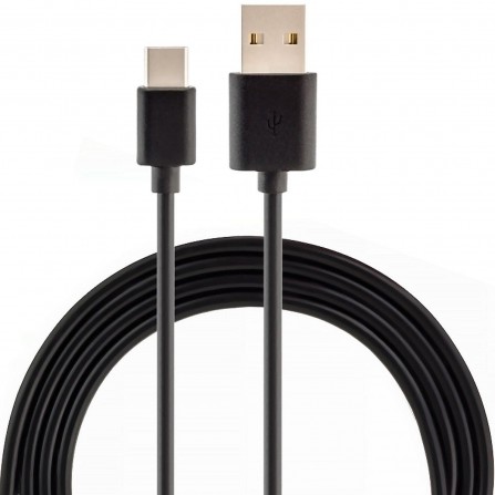 3 x 1m USB-C Kabel Ladekabel Datenkabel Typ C USB 2.0 PVC schwarz weiß
