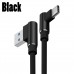 2m Nylon USB-C Typ C Kabel Ladekabel Datenkabel USB 2.0, 2A Schnellladung, mit 90° Winkel