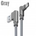 2m Nylon USB-C Typ C Kabel Ladekabel Datenkabel USB 2.0, 2A Schnellladung, mit 90° Winkel