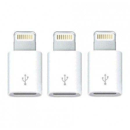 3 x Adapter 8-Pin Lightning auf USB Micro-B Aufladen Datenübertragung
