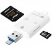 3in1 OTG Adapter: USB Typ C 3.1, USB Micro-B auf microSD SD T-Flash Kartenleser
