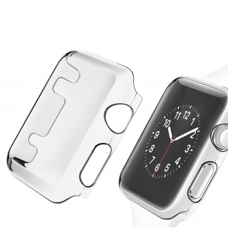 Schutzhülle Rundum-Schutz Cover Case Apple Watch iWatch 38 / 42 / 40 / 44 mm transparent